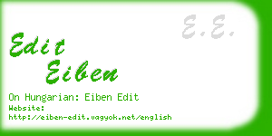 edit eiben business card
